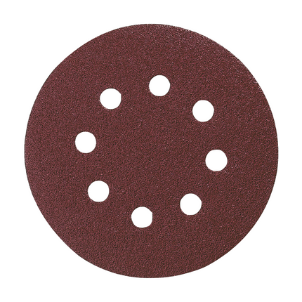 Lijadora excéntrica a batería Makita DBO 180 Z 18 V 125 mm + plato lijador + 10x papel de lija K80