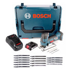 Sierra de calar a batería Bosch GST 18 V-LI S 18V + 1x batería 2.0Ah + cargador + 18x hoja de sierra + L-Boxx