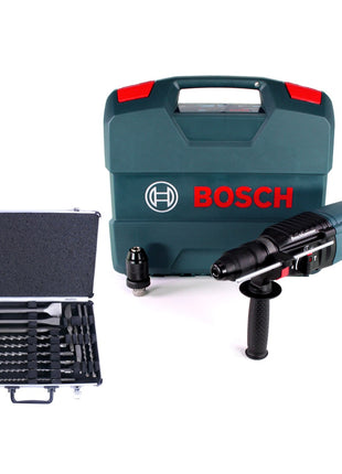 Taladro percutor Bosch GBH 2-26 F 830W 2.7J SDS-plus + 17 piezas. Juego de cinceles + estuche