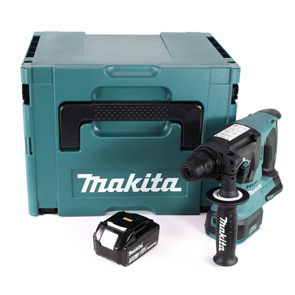 Martillo perforador sin cable Makita DHR 242 F1J 18V 2.0J SDS-plus Brushless + 1x batería recargable 3.0Ah + Makpac - sin cargador