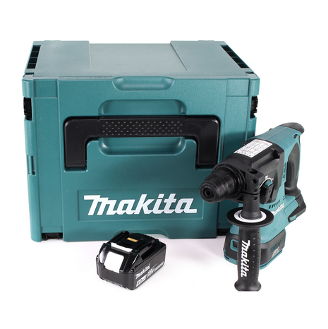 Taladro percutor inalámbrico Makita DHR 242 M1J 18V 2.0J SDS-plus sin escobillas + 1x batería 4.0Ah + Makpac - sin cargador