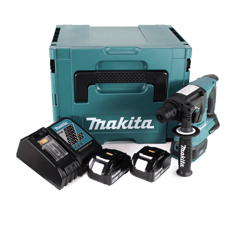 Makita DHR 242 RMJ perceuse à percussion sur batterie 18V 2.0J SDS-plus brushless + 2x batterie 4.0Ah + chargeur + Makpac