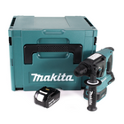 Martillo perforador sin cable Makita DHR 242 T1J 18V 2.0J SDS-plus Brushless + 1x batería recargable 5.0Ah + Makpac - sin cargador