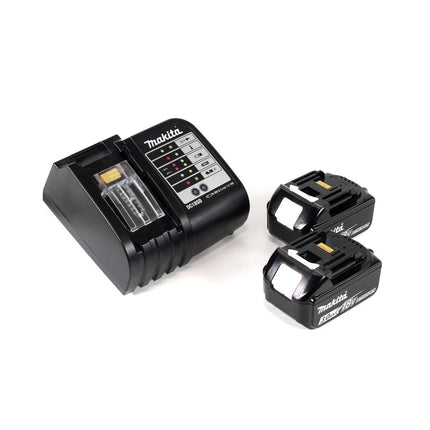 Sierra de calar a batería Makita DJV 180 SF 18V + 2x baterías 3.0Ah + cargador + 21x hojas de sierra de calar