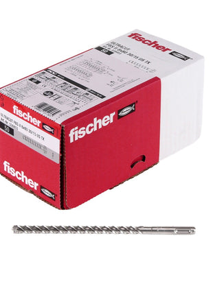 Fischer Tornillo para hormigón ULTRACUT FBS II 8x80mm 30/15 50 piezas cabeza hexagonal SW13 arandela TX40 galvanizado (536853) + broca de acero para hormigón SDS-Plus 10x215 (B-58213)