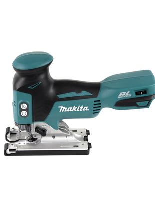 Makita DJV 181 T1J scie sauteuse pendulaire à batterie 18V brushless + 1x batterie 5,0Ah + Bosch 15 pièces. Jeu de lames de scie sauteuse + Makpac - sans chargeur