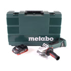Metabo W 18 LTX 125 Amoladora angular rápida 18V 125mm + 1x batería 4.0Ah + maletín - sin cargador