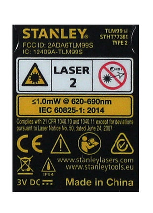 Stanley TLM99SI Télémètre laser 35m, Mesure laser Bluetooth IP40 ( STHT1-77361 )