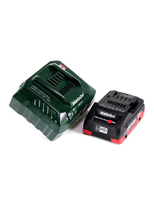 Metabo W 18 LTX 125 Amoladora angular rápida 18V 125mm + 1x batería 4.0Ah + cargador + maletín