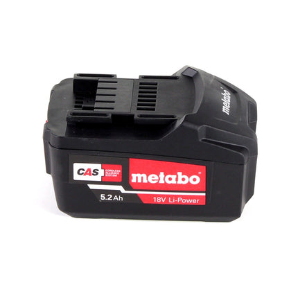 Metabo W 18 LTX 125 Amoladora angular rápida 18V 125mm + 1x batería 5,2Ah + maletín - sin cargador