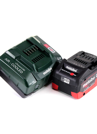 Metabo W 18 LTX 125 Amoladora angular rápida 18V 125mm + 1x batería 5.5Ah + cargador + maletín