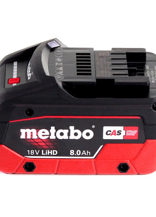 Metabo W 18 LTX 125 Meuleuse d'angle rapide 18V 125mm + 1x batterie 8,0Ah + coffret - sans chargeur