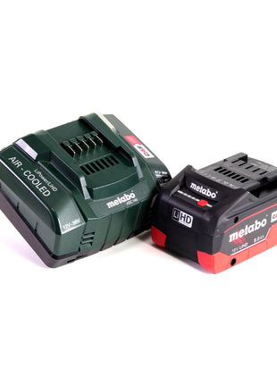 Metabo W 18 LTX 125 Amoladora angular rápida 18V 125mm + 1x batería 8.0Ah + cargador + maletín