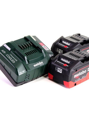 Metabo W 18 LTX 125 Amoladora angular rápida 18V 125mm + 2x batería 8.0Ah + cargador + maletín