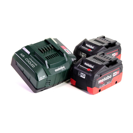 Metabo W 18 LTX 125 Amoladora angular rápida 18V 125mm + 2x batería 8.0Ah + cargador + maletín