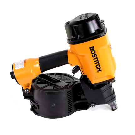 Clavadora en bobina de aire comprimido Bostitch IC70-1-E CT38-70mm 4,9-7,0bar + clavo en bobina Prebena vástago de anillo de 2,5x45mm en blanco