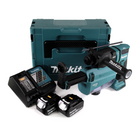 Makita DHR 182 RWTJ Perforateur-Burineur sans fil 18V 1,7J SDS-plus Brushless + 2x Batteries 5,0Ah + Chargeur + Extracteur de poussière + Coffret Makita Makapac