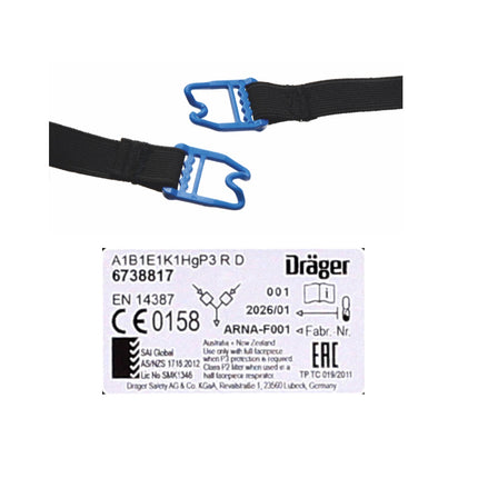 Dräger X-plore 3500 M Máscara de protección respiratoria / Filtro de bayoneta / Tamaño M - Sin filtro incluido