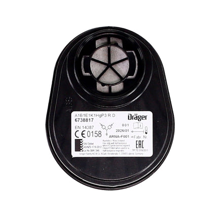 Dräger X-plore 3500 M Máscara de protección respiratoria / Filtro de bayoneta / Tamaño M - Sin filtro incluido