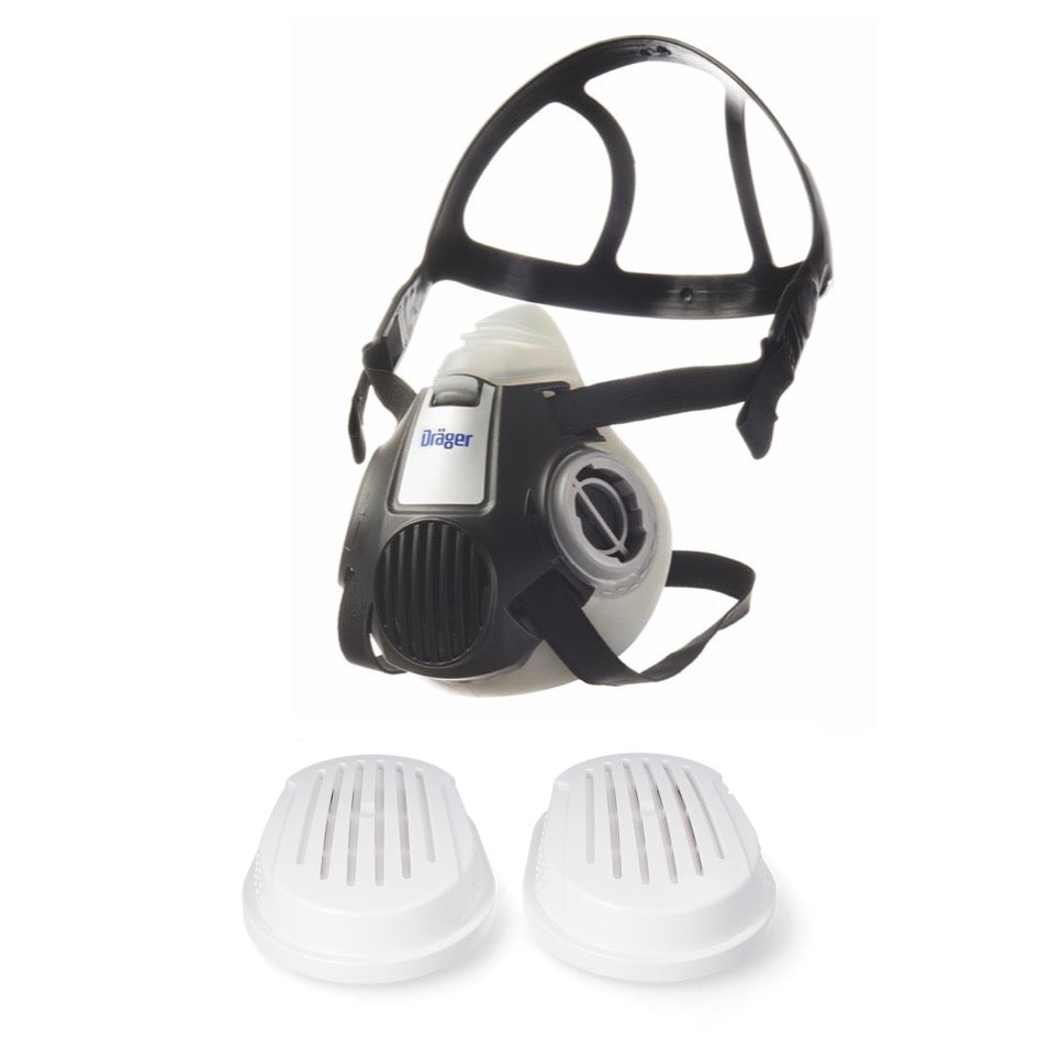 Dräger X-plore 3300 S Máscara de protección respiratoria / Filtro de bayoneta / Tamaño S - Sin filtro incluido