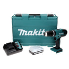 Makita HP 457 DW (serie G) taladro percutor inalámbrico 18 V 42 Nm + 1x batería 1,5 Ah + cargador + maletín
