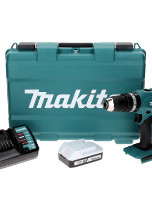 Makita HP 457 DW (serie G) taladro percutor inalámbrico 18 V 42 Nm + 1x batería 1,5 Ah + cargador + maletín