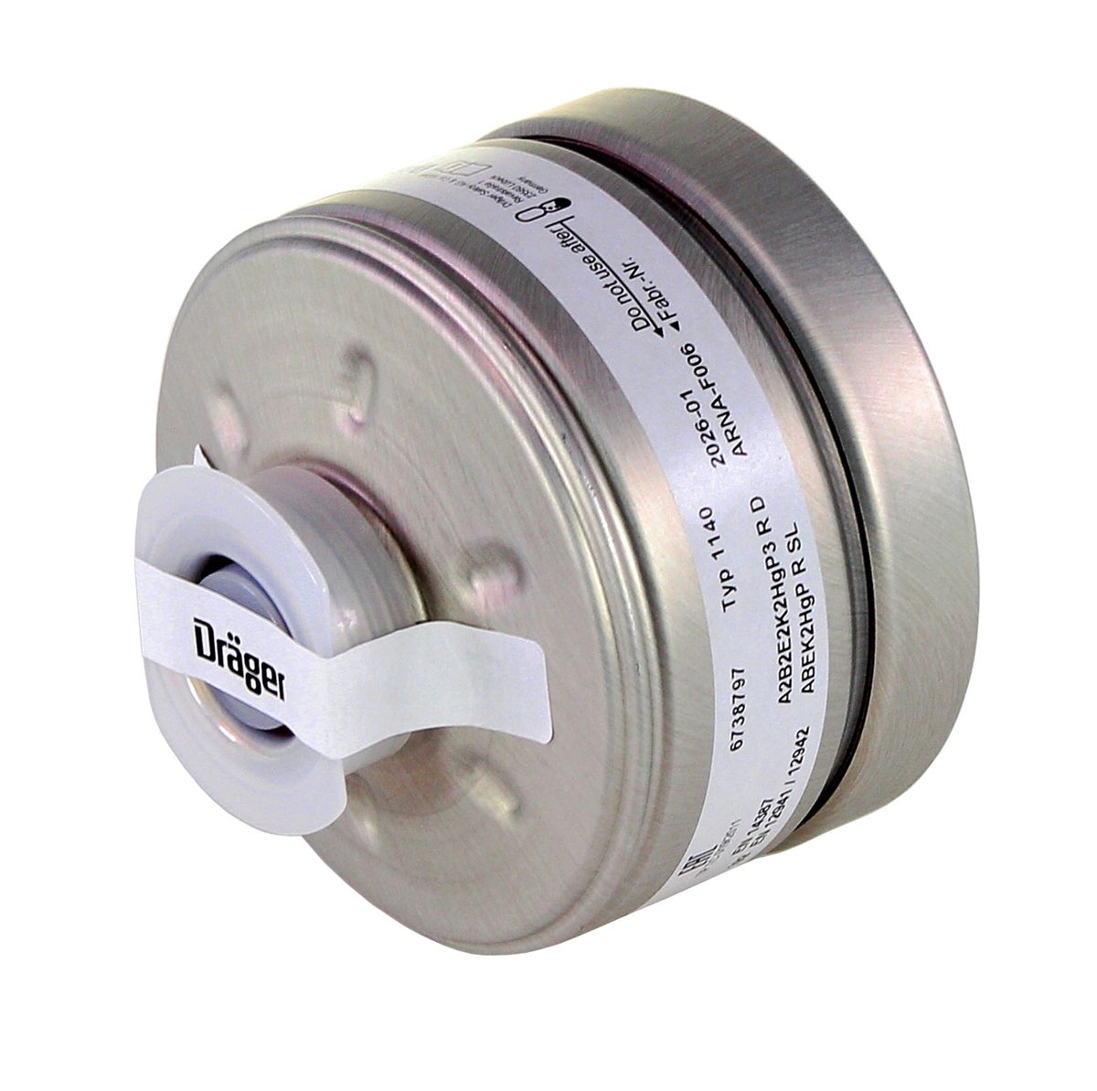 Dräger 2x X-plore Rd40 filtro respiratorio A2B2E2K2 Hg P3 RD (2x 6738797) EN148-1 para máscara completa X-plore 6000