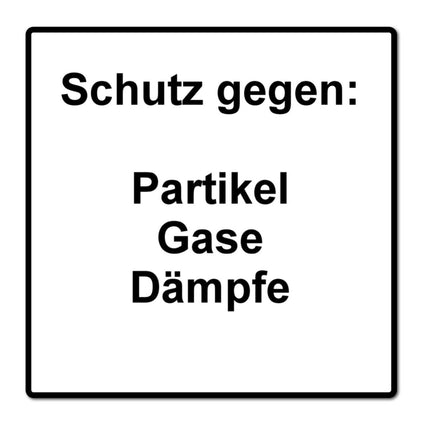 Dräger X-plore 3300 Masque de protection respiratoire, Demi-masque pour filtre à baïonnette taille M + 2x X-plore A2 Filtre à gaz à baïonnette ( 6738873 )