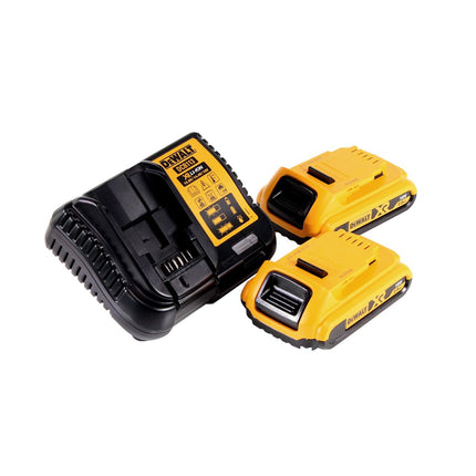 Sierra de calar a batería DeWalt DCS 331 D2 18V + 2x baterías 2.0Ah + cargador + 15x hoja de sierra de calar