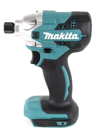 Llave de impacto a batería Makita DTD 156 SF1X4 18V 155Nm + 1x batería 3.0Ah + cargador + juego de brocas de 70 piezas + maletín de herramientas de aluminio X4 con inserto universal