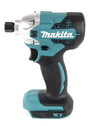 Llave de impacto a batería Makita DTD 156 SM1X4 18V 155Nm + 1x batería 4,0Ah + cargador + juego de brocas de 70 piezas + maletín de herramientas de aluminio X4 con inserto universal