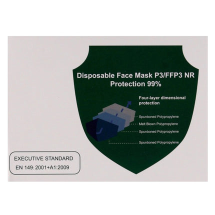Mascarilla respiratoria FFP3 4 capas 1 pieza. EN149 2001 A1:2009
