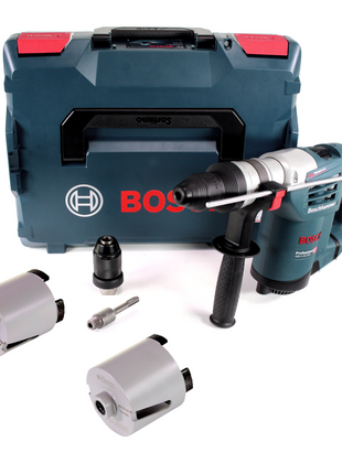 Taladro percutor Bosch GBH 4-32 DFR 900W 4.2J SDS-plus + eje SDS-plus + vasos broca M16 68mm + 82mm + L-Boxx