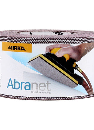 Rollo de papel de lija Mirka ABRANET 75mm x 10m P80 rollo de lija Velcro (545BI001803R)