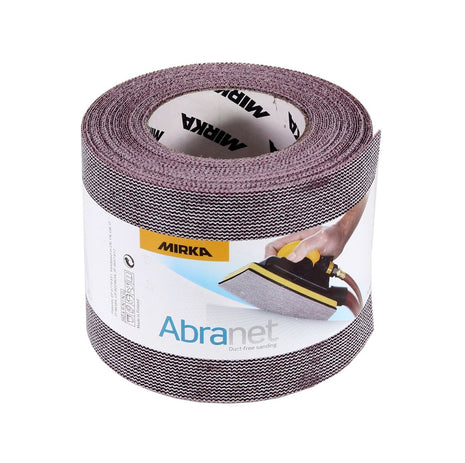 Rollo de papel de lija Mirka ABRANET 115mm x 10m P80 rollo de lija Velcro (545BY001803R)