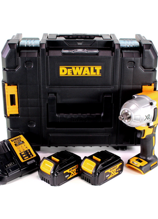 Clé à chocs sans fil Dewalt DCF 899 HM2 1/2" 18V 950Nm anneau HOG sans balais + 2x batterie 4,0Ah + chargeur + TSTAK