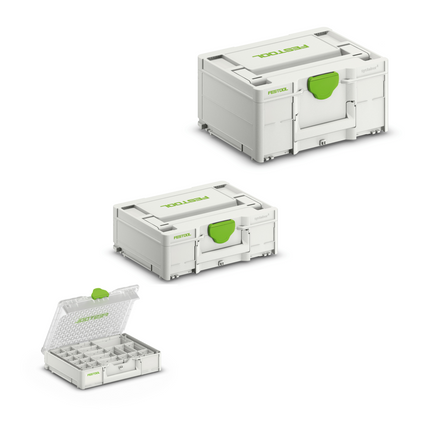 Plataforma con ruedas Festool SYS-RB + Systainer SYS3 M 137 + M 187 + Organizador SYS3 ORG M 89