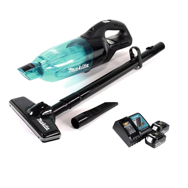 Makita DCL281 FRFB cordless hoover 18V + 2x rechargeable battery 3.0Ah + charger