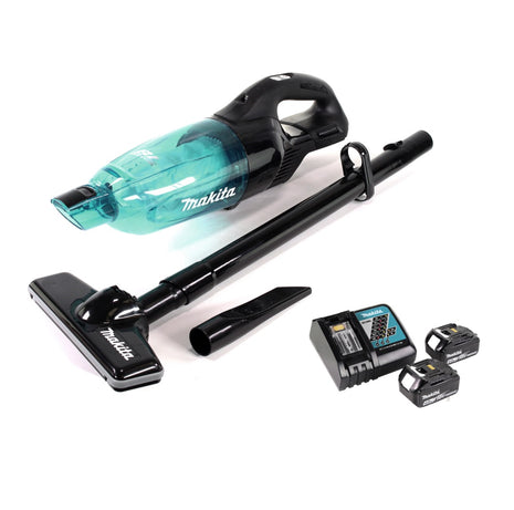 Aspirador a batería Makita DCL281 FRMB 18 V + 2x baterías 4.0Ah + cargador