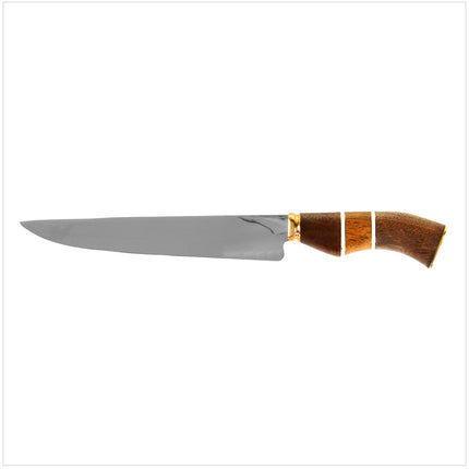 Serra Grande "Faca Tradicional" cuchillo de cocina tradicional brasileño cuchillo de chef forjado a mano hoja de 20,3 cm + funda de cuchillo de cuero genuino