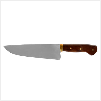 Serra Grande "Picanheira" Cuchillo de cocina brasileño Picanha cuchillo de chef forjado a mano hoja de 8" + vaina de cuchillo de cuero genuino
