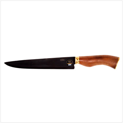 Serra Grande "Faca Carbono" cuchillo de cocina tradicional brasileño cuchillo de chef forjado a mano CARBON hoja de 8" + vaina de cuchillo de cuero genuino