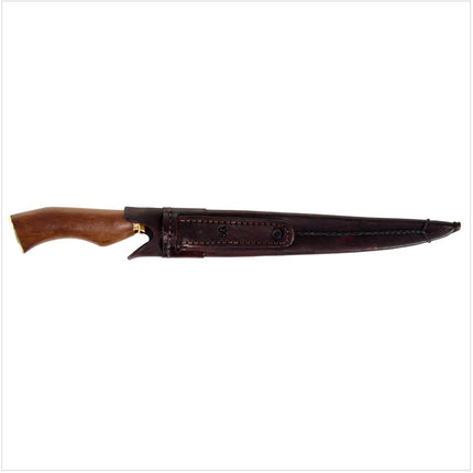 Serra Grande "Faca Carbono" cuchillo de cocina tradicional brasileño cuchillo de chef forjado a mano CARBON hoja de 10" + vaina de cuchillo de cuero genuino