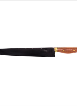 Serra Grande "Faca de Tala Carbono" cuchillo de cocina tradicional brasileño cuchillo de chef forjado a mano CARBON hoja de 10" + vaina de cuchillo de cuero genuino