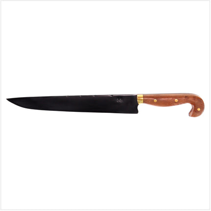 Serra Grande "Faca de Tala Carbono" cuchillo de cocina tradicional brasileño cuchillo de chef forjado a mano CARBON hoja de 10" + vaina de cuchillo de cuero genuino