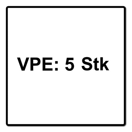 Festool 5x fine tooth circular saw blade HW 216 x 2.3 x 30 mm W60 216 mm 60 teeth ( 5x 500125 )