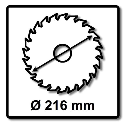 Festool 3 hojas de sierra circular de dientes finos HW 216 x 2,3 x 30 mm W60 216 mm 60 dientes ( 3x 500125 )