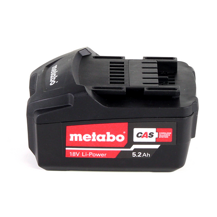 Llave de impacto a batería Metabo SSD 18 LTX 200 BL 18V 1/4" 200Nm sin escobillas + 1x batería 5,2Ah + maletín - sin cargador