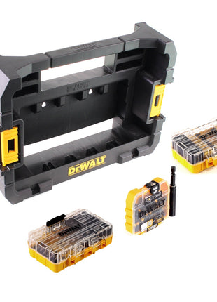 DeWalt DT 70716 TSTAK CADDY Caja para 5x ToughCases y 4x Tac Tac Box + juego de broca y taladro para mampostería FlexTorq de 75 piezas.