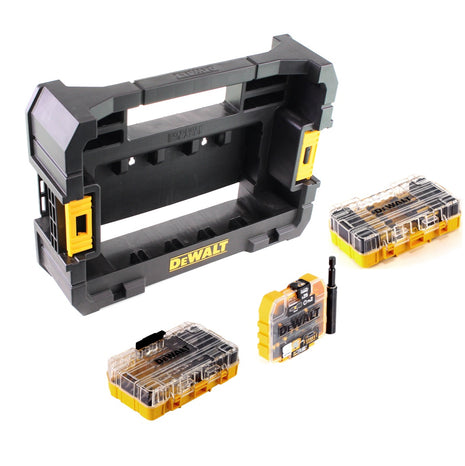 DeWalt DT 70716 TSTAK CADDY Box pour 5x ToughCases et 4x Tac Tac Box + embout et foret à maçonnerie FlexTorq set 75 pièces.